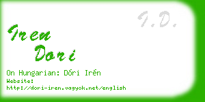 iren dori business card